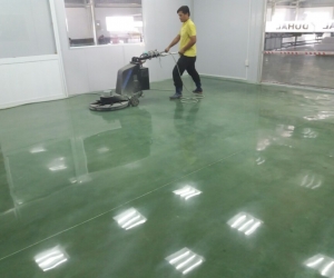 Project: DUHAL- 30.000 m2:  Xoa nền + Mài bóng bê tông  + Sơn epoxy.