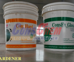Bảo dưỡng nền bê tông bằng Liquid Hardener ConsHard