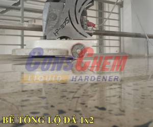 Cải tạo sàn cũ bằng phương án mài bóng bê tông lộ đá 1x2